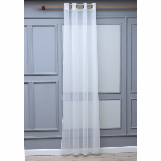 Lisa 140x260 cm Wholesale Rustic Sewn Tulle Curtain Living and Bedroom Curtains 3 Models 100% Polyester
